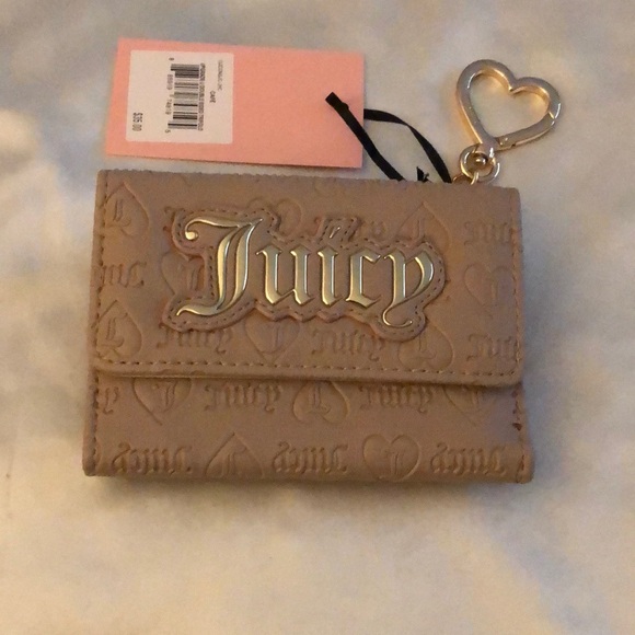 Juicy Couture Cafe Upgrade U Double Sided Trifold Wallet NWT - Picture 2 of 16